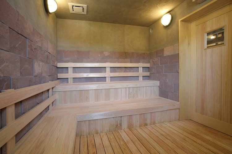 サウナはそれぞれの浴室内にある。