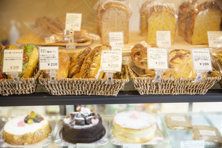 焼きそばパン200円にもデュラム小麦を使用。