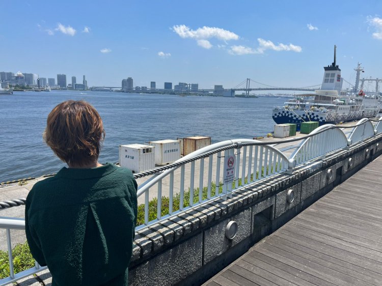 海を見ながら風に当たるのも最高にいい！！！