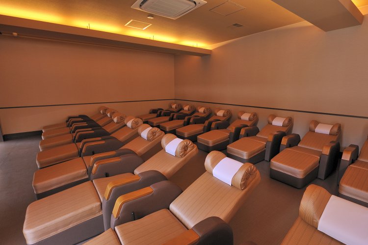 お風呂の後は休憩室でのんびり体を休めよう。