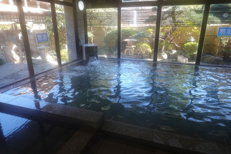 サウナ付きの「宝登の湯」の内湯。