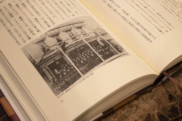 大正5年に撮影された、かつての『カフェーパウリスタ』の店舗。