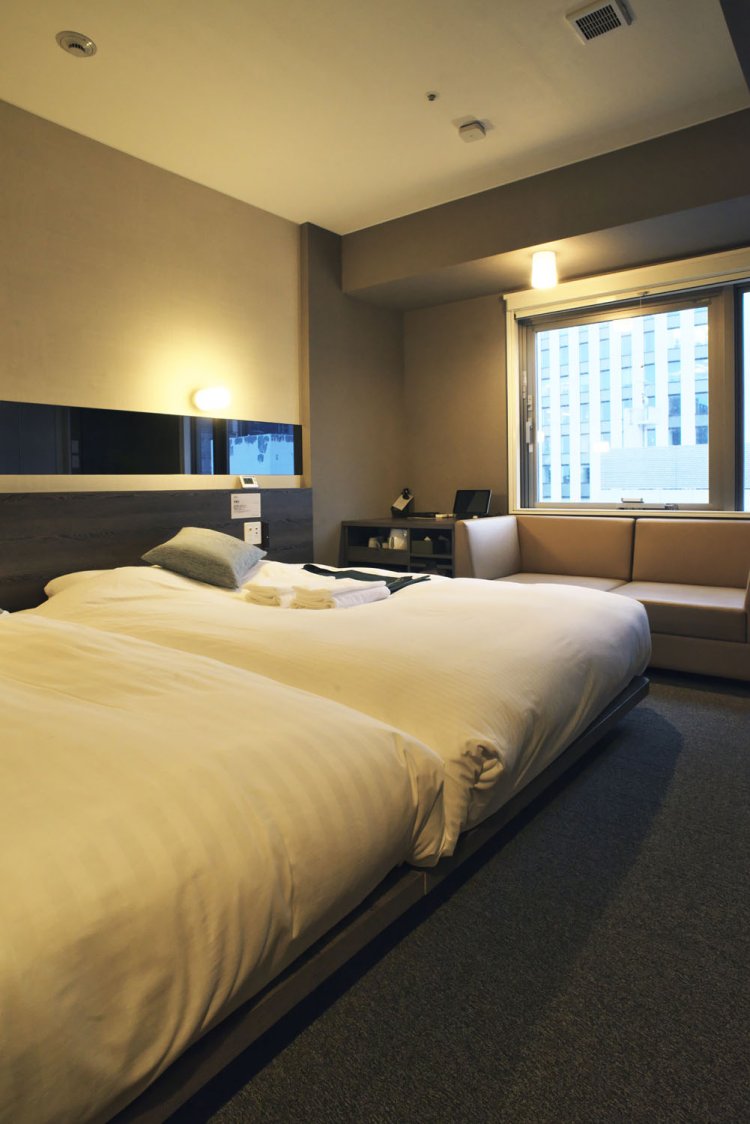 広々としたツインルーム。