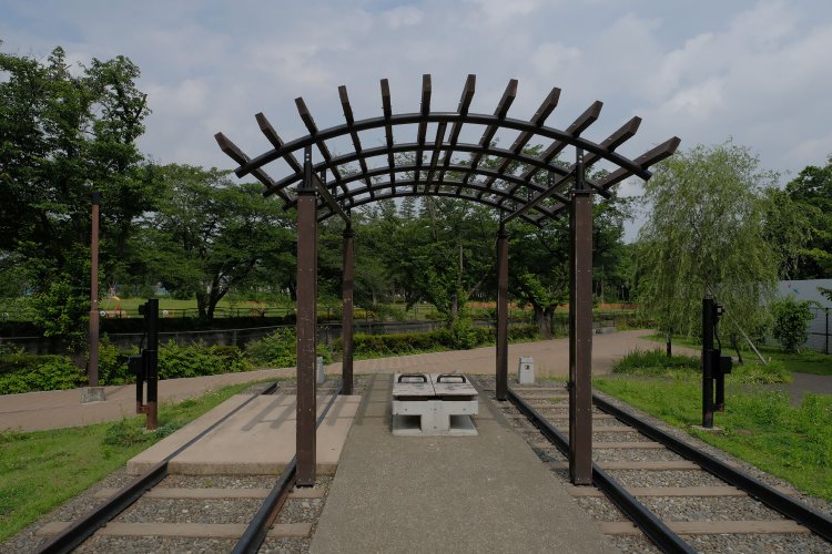 ホームのように整備されたが現役時代はホームではなく荷役設備があったと推測する。