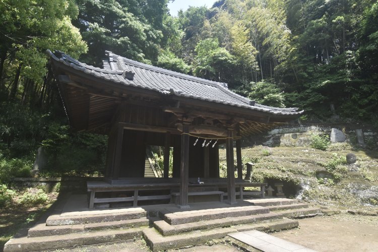 すぐ隣りは小学校だがとても静かな雰囲気。