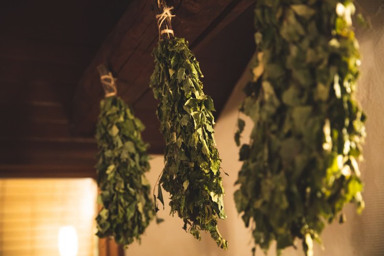 ヴィヒタの香りはリラックス効果があるとか。