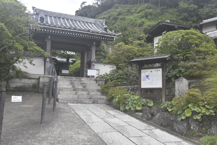 ツツジの名所としても知られる安養院。