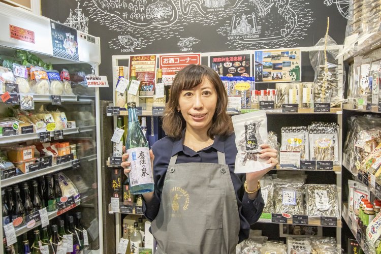 「すっきりフルーティーな酒『磨法の泉』を平戸の新名物猪肉とどうぞ。」