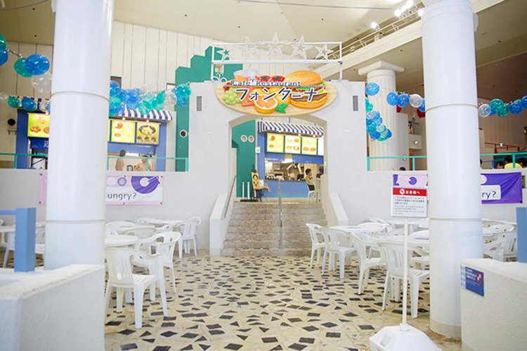 遊び疲れた後のひと休みにも最適な「フォンターナ」。