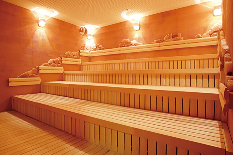 黄土サウナは男女どちらにもある。写真は男湯の黄土サウナ。