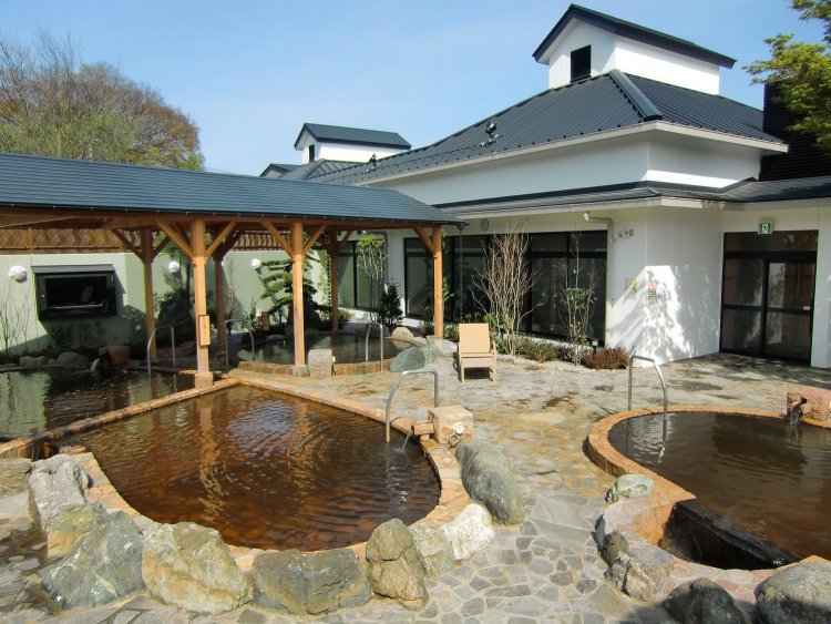 半身浴用のあさ湯。