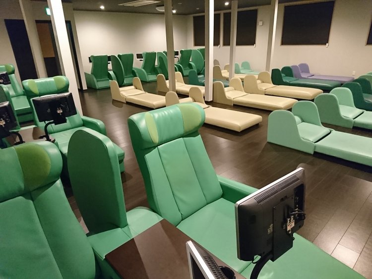 ゆとりのある休憩スペース。