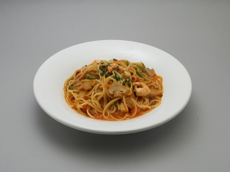 大宮ナポリタンの加盟店になっている。スパゲティーナポリタン850円。