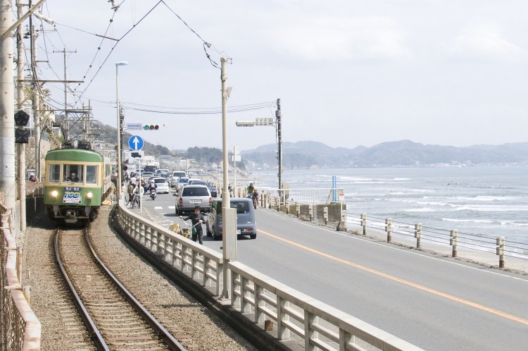 稲村ケ崎あたり。