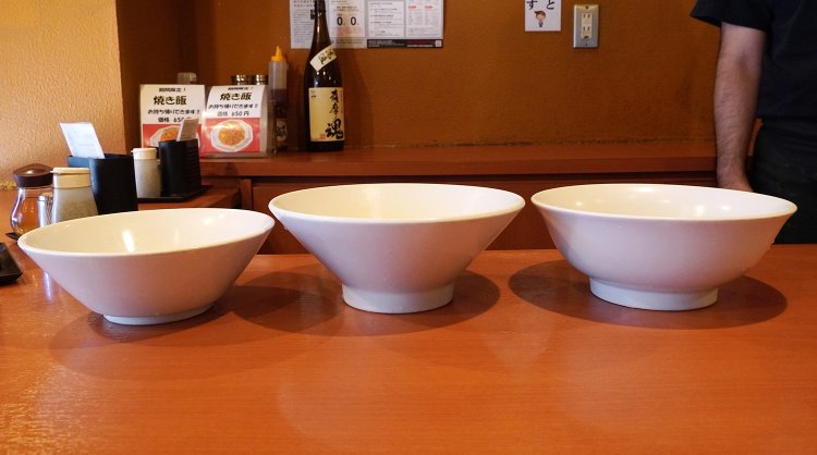 左から並用、大用、特大用。