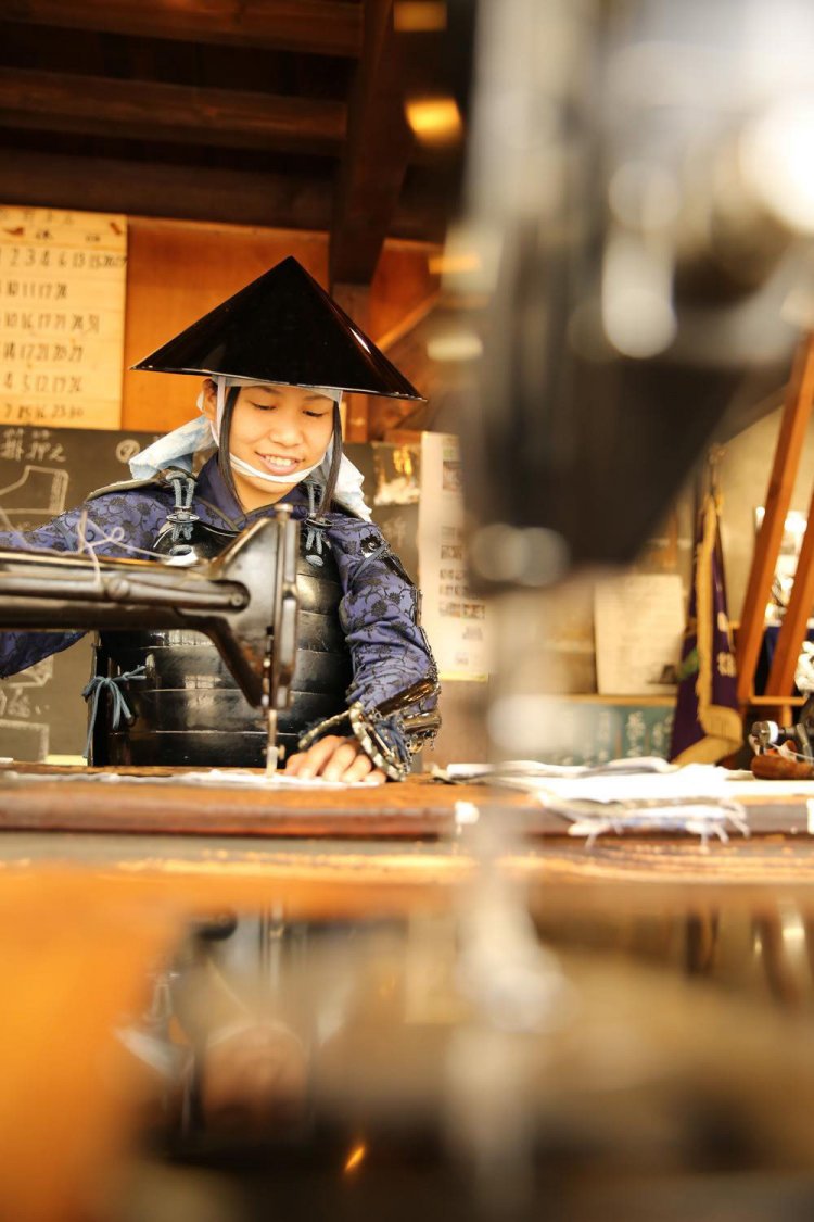 自分で作る世界にひとつだけのMy足袋作り。完成までは約2時間程度。