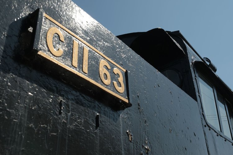 ナンバープレートはレプリカだろう。車体は美しく整備されており、それでより現役時代を彷彿とさせてくれた。