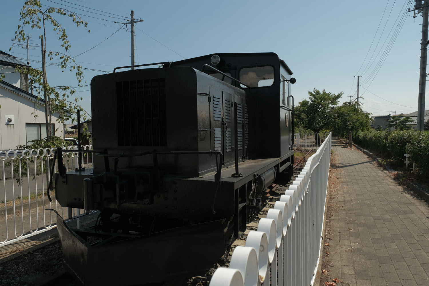 63号機と並んで展示されているのは昭和電工のディーゼル機関車である。貨車の入れ替え作業用機関車だ。昭和電工喜多方工場で使用されたそうだ。