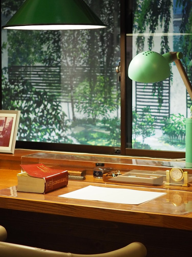 再現された書斎はご子息も驚くほどの出来栄え。