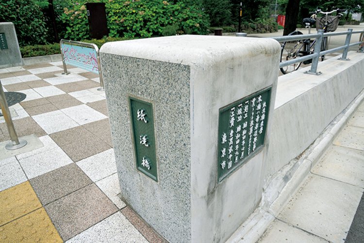 山谷堀にはいわれのある9つの橋があった。この紙洗橋のあたりで「冷やかす、冷やかし」という言葉が生まれた。