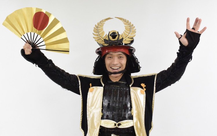 名古屋おもてなし武将隊の徳川家康殿。