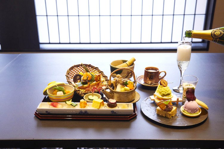 『秋のスイーツ八寸～いもくりなんきん～』3,900円（税・サービス料込）※3日前までに要予約。