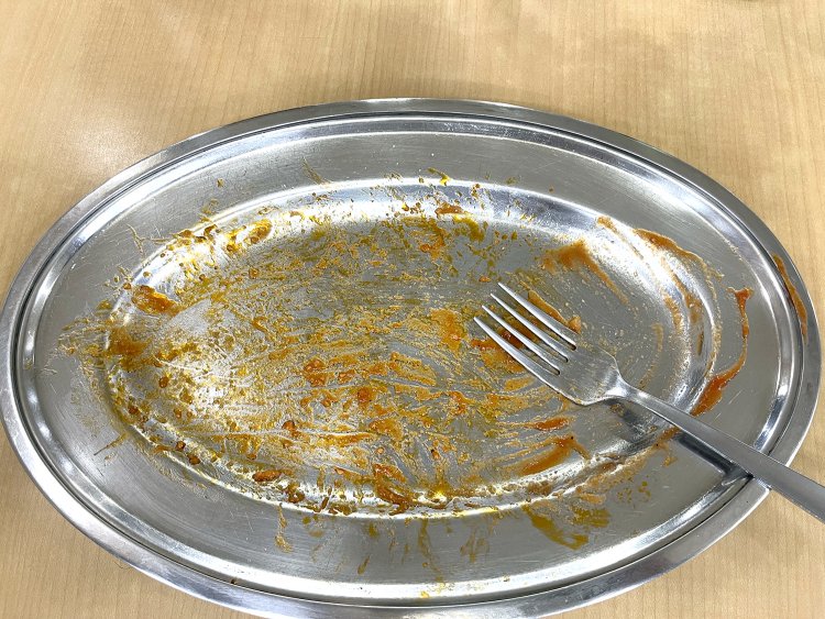 キレイに完食。ごちそうさまでした。