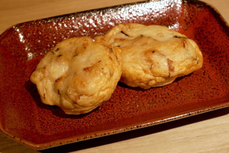 自家製れんこんのさつま揚げ。