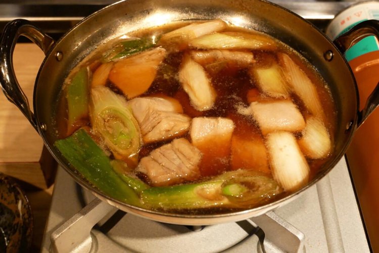 ねぎまのすき焼き。