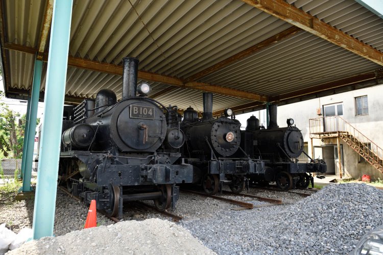 千葉県指定文化財の蒸気機関車3両は明治、大正期製造。