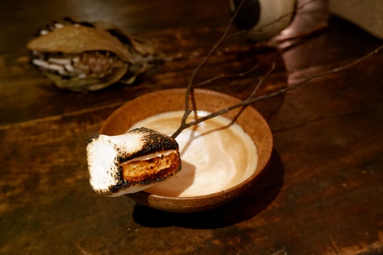 焚火ラテ850円。