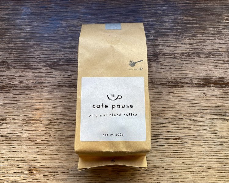 開発に３年かかった、オリジナルのコーヒー200g 1350円。