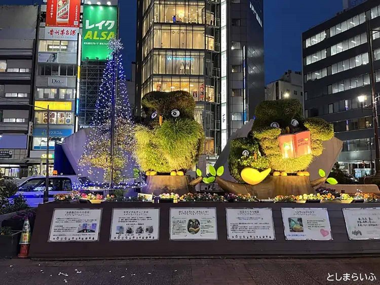 【としまらいふ】池袋駅西口駅前広場イルミネーション