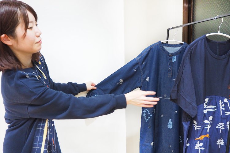 えんどうさんと「SUPER HAKKA」とのコラボワンピース