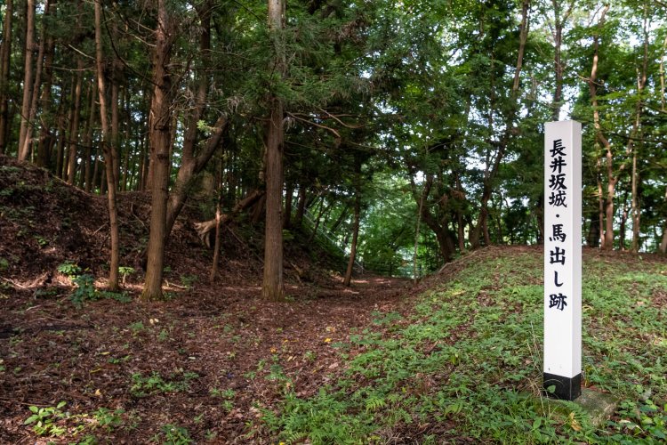 土塁跡も見られるが、現在は訪れる人も少なくひっそりしている。