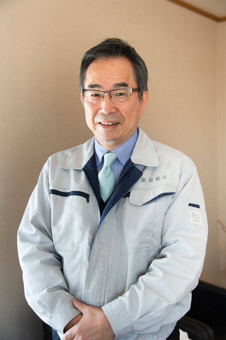 前田食品 社長 入江三臣さん。