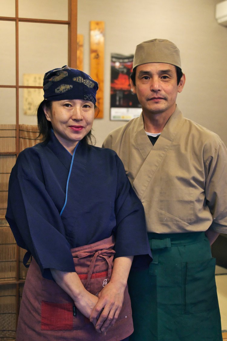 黒田英雄・若枝夫妻。