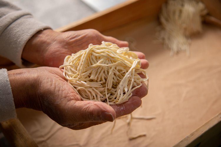 できあがったシャンコ麺。