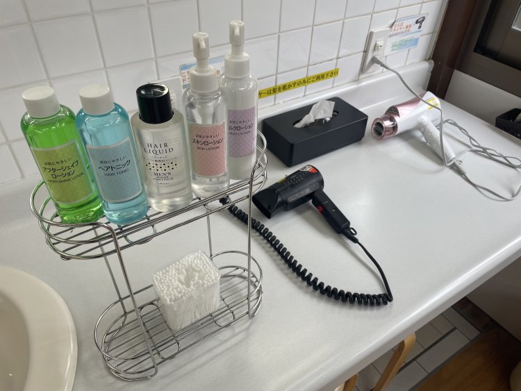 銭湯では有料であることが多いドライヤーも無料。
