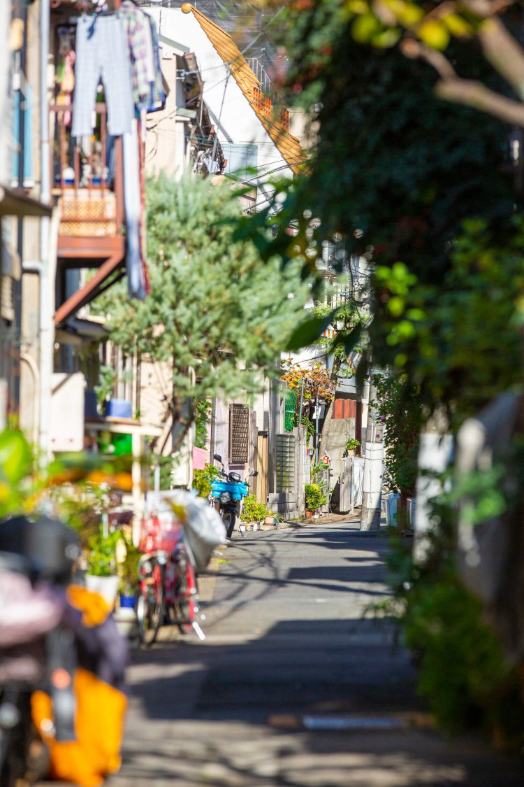 小さな路地が多く、生活の息遣いが感じられる。