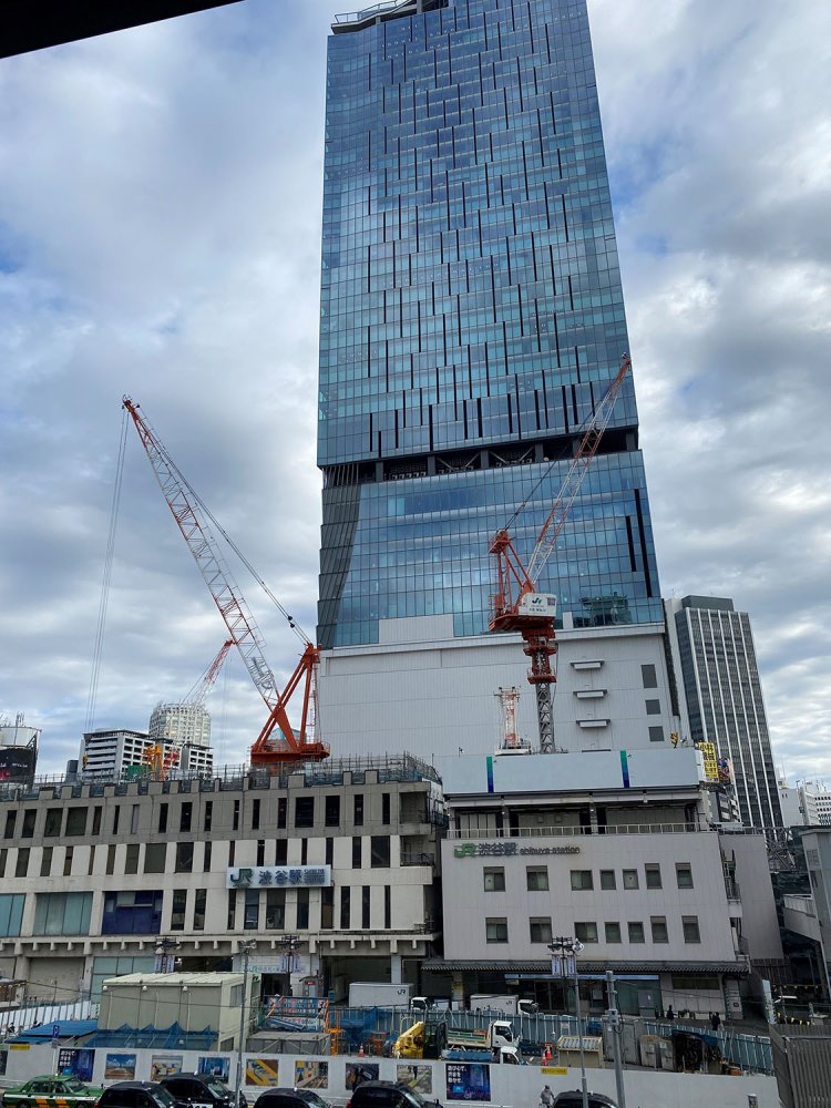 渋谷駅。再開発が進んでいる。
