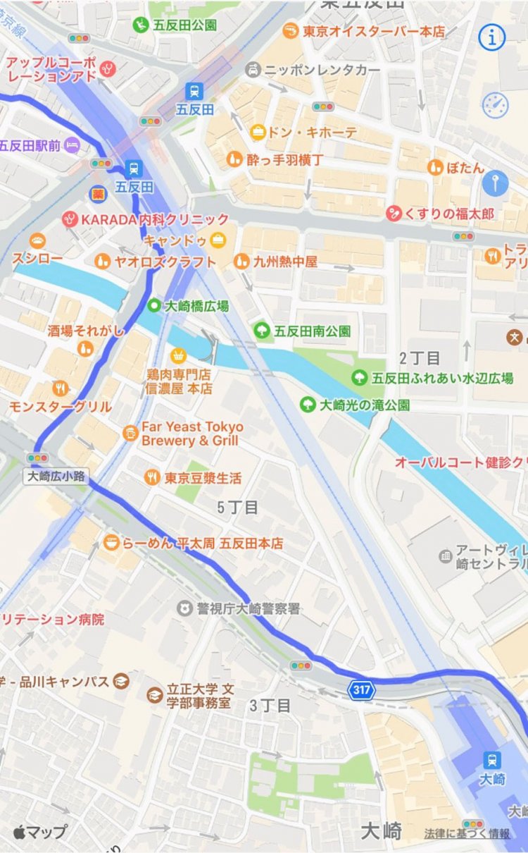 アプリ「ルートヒストリー」より。