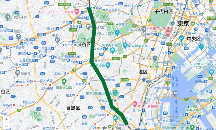 大崎～新宿より