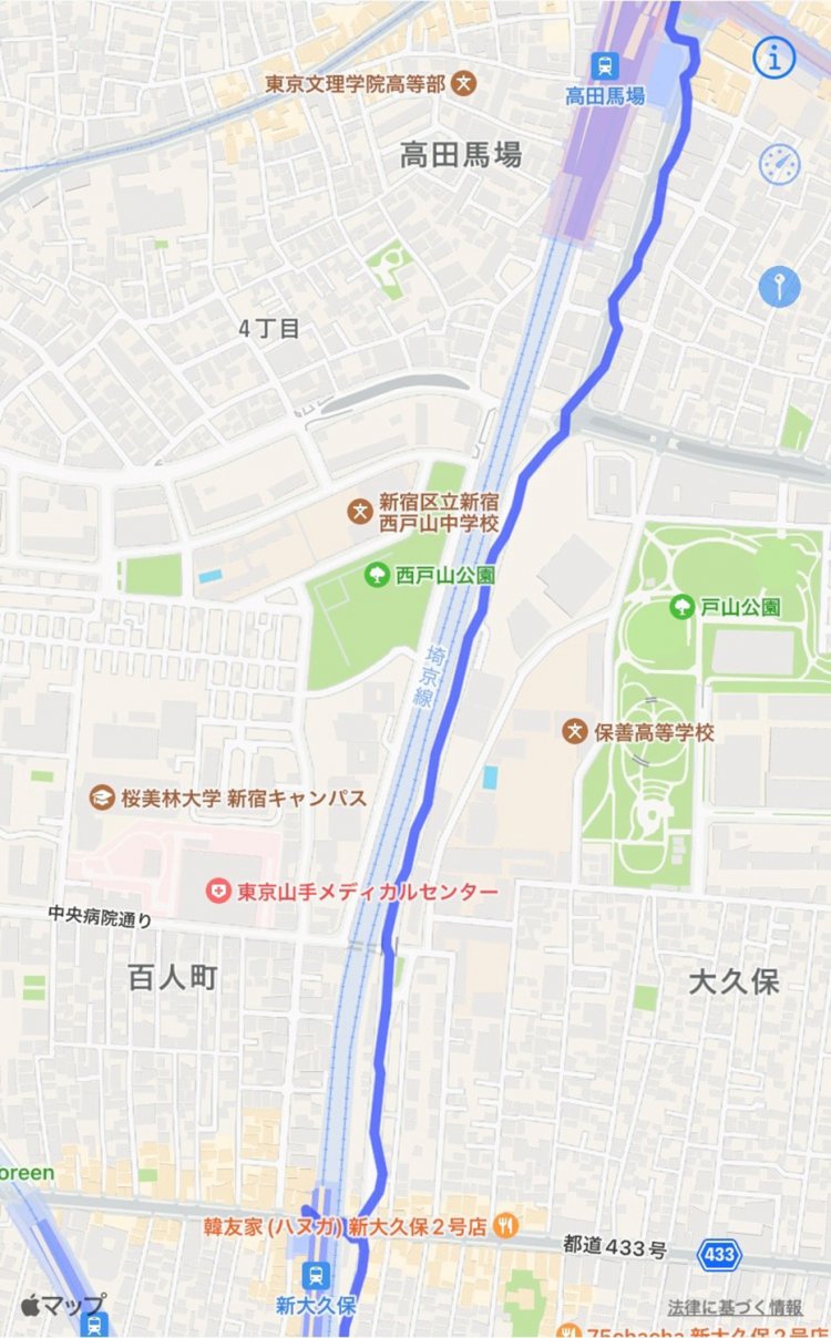 22 新大久保〜高田馬場