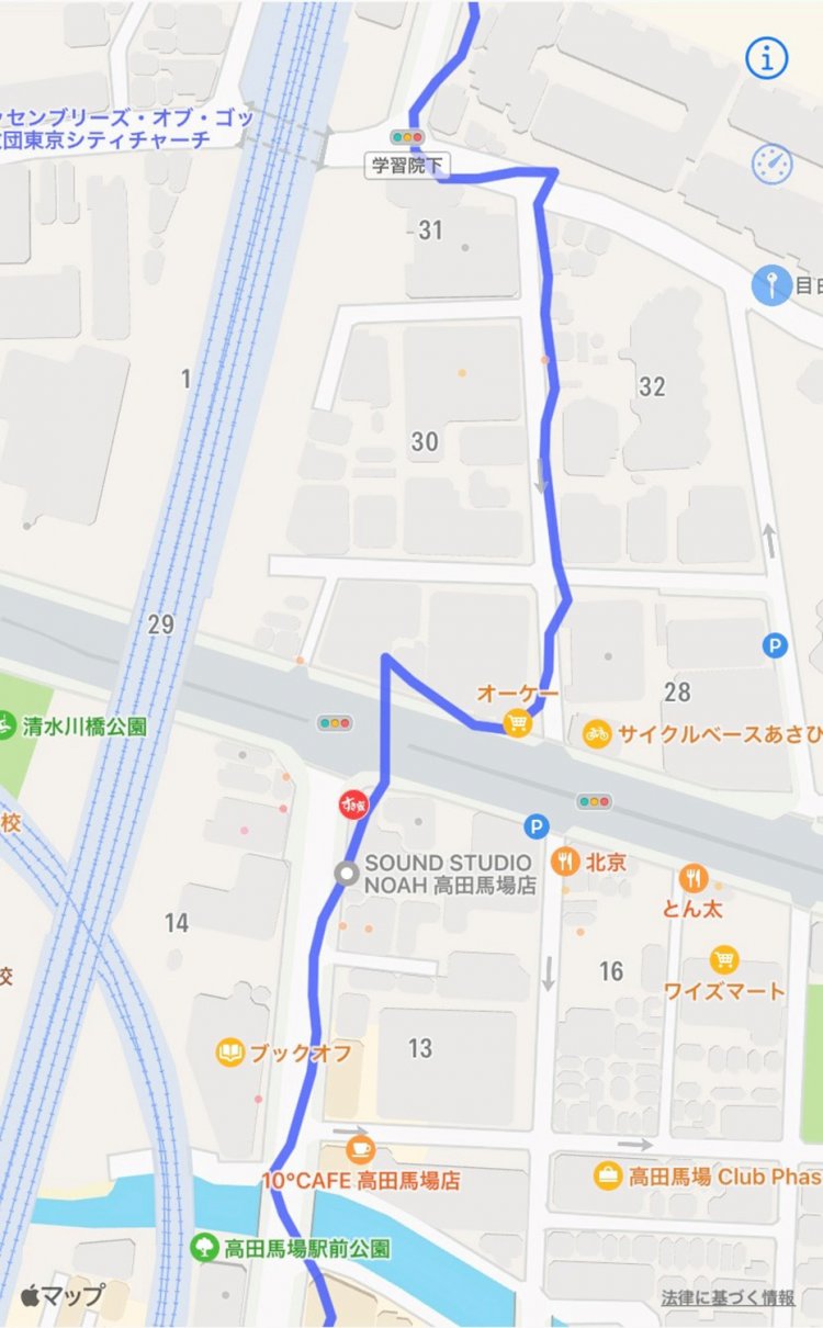 24 高田馬場〜目白2