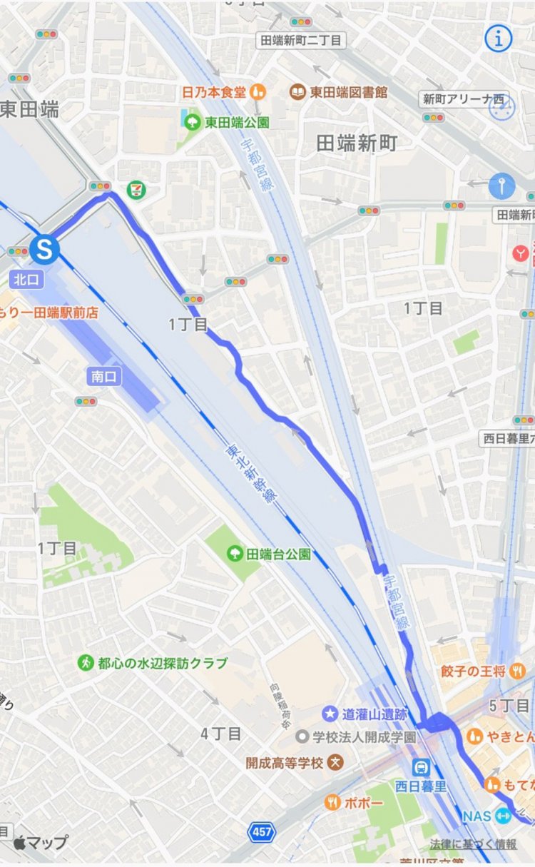 一度橋を渡ってから、一気に南進。