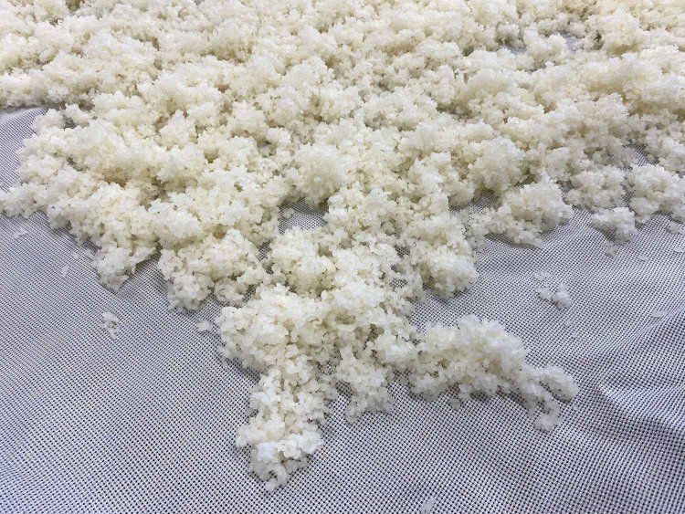 ヒノヒカリの蒸米。