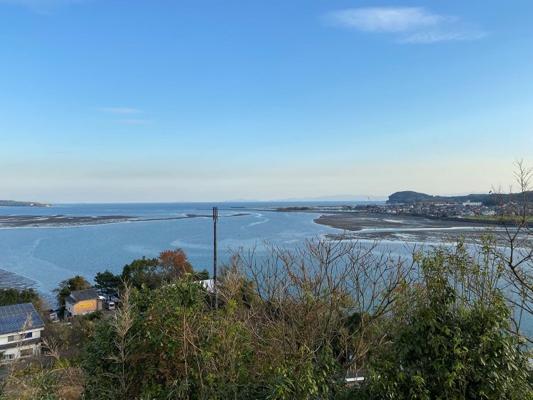 天守からの眺め。