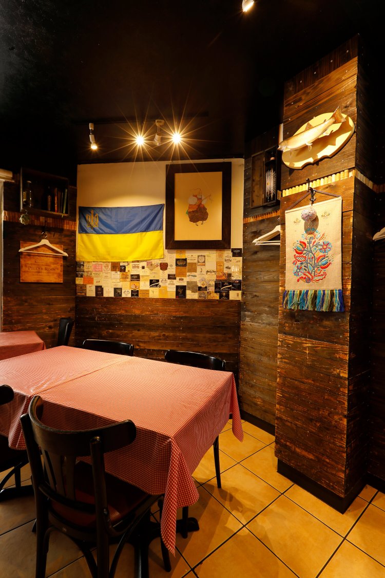 ウクライナのモチーフがあちこちに。