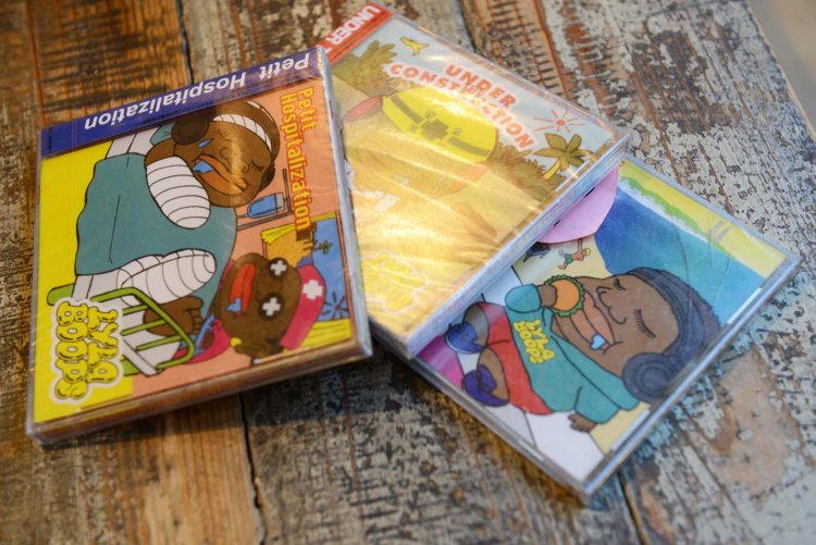 俊さんのCDは店内でも販売ている。ジャケットの絵は「ブープくん」だ。